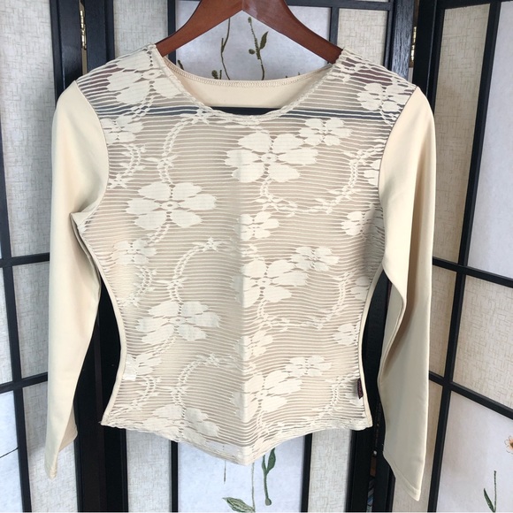 Floral Mesh Fitted Shirt. Women’s Sexy Sheer Tee. Size Small/Medium. - Picture 1 of 8